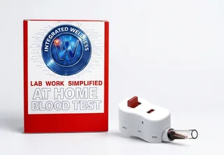 Integrated Wellness at-home blood collection kit with the RedDrop One device
